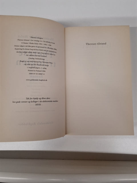 Hanne-Vibeke Holst THRESE-TRILOGIEN